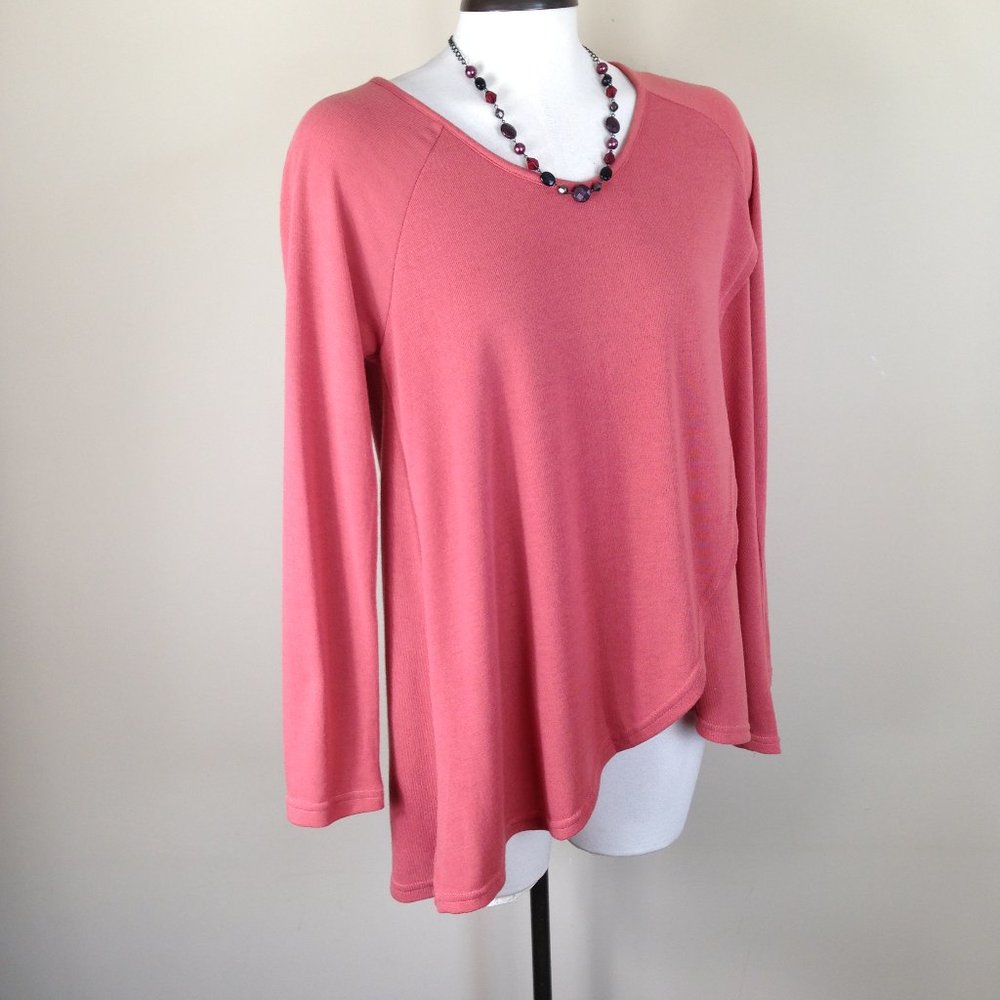 She + Sky Crossover Layered Knitted Boho Sweater